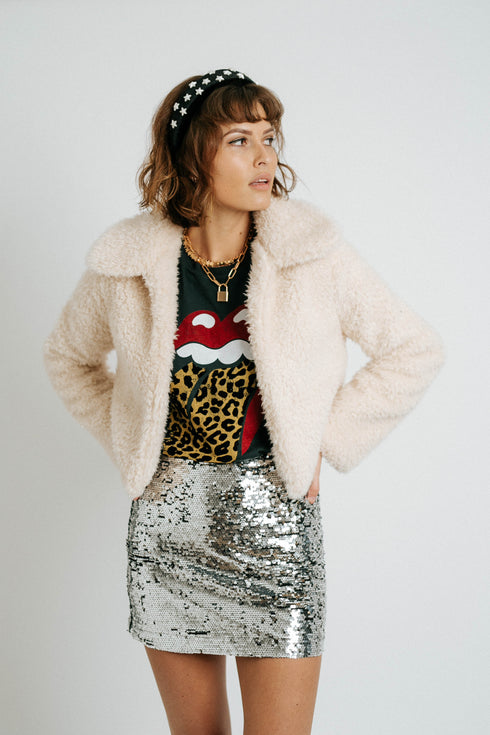 Glam Girl Jacket// Ivory